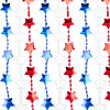 4th of July Star Beads 21 PACK 6523
