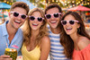 Light Pink Sunglasses Iconic 80's Style Adult 1074D