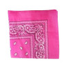 Hot Pink Bandana 22" Square Standard 100% Cotton 12 PACK 1917D