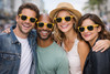 Yellow Sunglasses  | 80's Style | Adult Size 1059D
