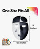 White Masks Adult Bulk with String One Size Fits All 1662D