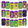 Mardi Gras Bulk Party Can Cooler Sleeves | 12 oz Cold Drinks Beer Drink Can Bottle Cooler Sleeves for Carnival Party 9237