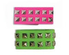 Green Wristband Neon Studded  12 PACK WS6511D