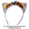 Leopard Ears Headband 12 PACK WS1722D