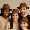 Gangster Brown Fedoras | Indiana Jones Fedora | Mens Brown Fedora Hats |