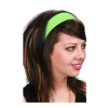 80's Neon Green Satin Headband 16 PACK WS6669D