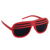 Red Half Shutter Shades Sunglasses  12 PACK WS1154D