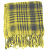 12 PACK Black And Yellow Arab Shemagh Houndstooth Scarf WS2085D