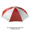 Kids Umbrella Hat | Umbrella Hat | 12 PACK Red/ White WS1518D
