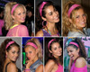 80's Pink Headband 16 PACK  WS06668D