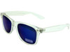 Vintage 80 Style Clear Frame Blue Lens Sunglasses 7062