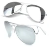  Aviator Sunglasses Silver Frame/ Silver Mirror Lens Bulk Wholesale 1104D