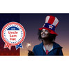 12 PACK Light Up Flashing L.E.D Uncle Sam Hat 22.5" Standard Size Adult 5909D