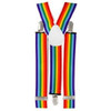 Rainbow Suspenders Bulk Wholesale Gay Pride 12 PACK 1290D