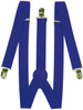 Blue Suspenders Bulk Wholesale Clip On Elastic 12 PACK 1292D