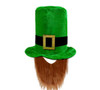 St Patricks Top Hats Bulk | Leprechaun with Attached Beard 5852DZ