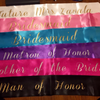 Customized Sashes | Bridal Shower Sash | Personalized For Bday Satin