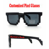 Custom Pixel Sunglasses | Custom 8 Bit Glasses 15053 (Fonts in Picture Gallery)