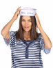 Sailor Hats Customized, 100% Cotton with Personalized Text |  Adult Size 22.5" Standard 15072