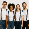 Suspenders, Personalized in Many Colors for Waitesses, Bars, Events and Charity Events 15039 | (Fonts in Picture Gallery)