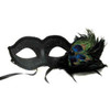 12 PACK Masquerade Venetian Masks Bulk |  with Peacock Feathers 1846D