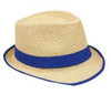 Cuban Tweed Tan Blue Band Fedora