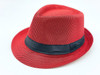 Bulk Red Hats | Bulk Red Fedoras | 18004 Adult Size 