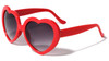 10 PACK Red Heart Shape Sunglasses Adult Size Superior Quality 100% UV  1024DZ