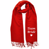 Monogrammed Blanket Scarf | Printed Scarf | Wedding Pashmina | Superior Fine Wool Mix (Fonts in Picture Gallery)