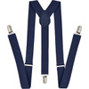 Navy Blue Suspenders Bulk Wholesale Clip On Elastic 1200ND