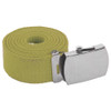 12 PACK Tan Canvas Belt Adjustable Military Belts Adjusts to 44-46" Size  2222D