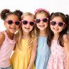 Girls Sunglasses | Kids Neon Pink Iconic 80's Sunglasses 100% UV 13006