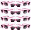 Girls Sunglasses | Kids Neon Pink Iconic 80's Sunglasses 100% UV 13006