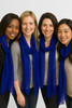 Royal Blue Long Sheer Chiffon Scarf 12 PACK  21" x 60"  2134D