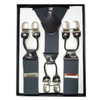 Grey Industrial Suspenders | 2 INCH Adjustable up to 60" 15034 GREY