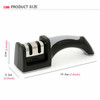 Handle Knife Sharpener |  Kitchen Camping Tool 2 Stage Coarse and Fine Grinding Stainless Steel - 302401