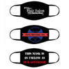 Kids Customized Cotton Face Masks | Black Double Layer Soft Cotton No Minimum70001KC