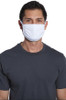 White Cotton Face Masks | Adult Size Double Ply Soft Cotton 10 PACK 70001FMBW