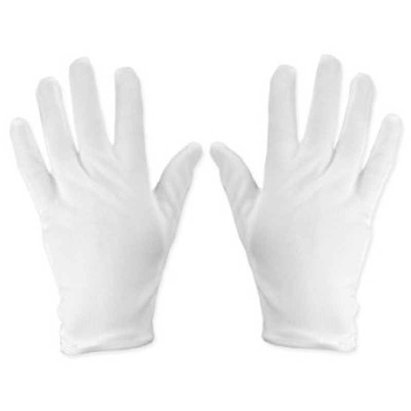 Costume Child Gloves Dress White Nylon 812 5044 12 PACK
