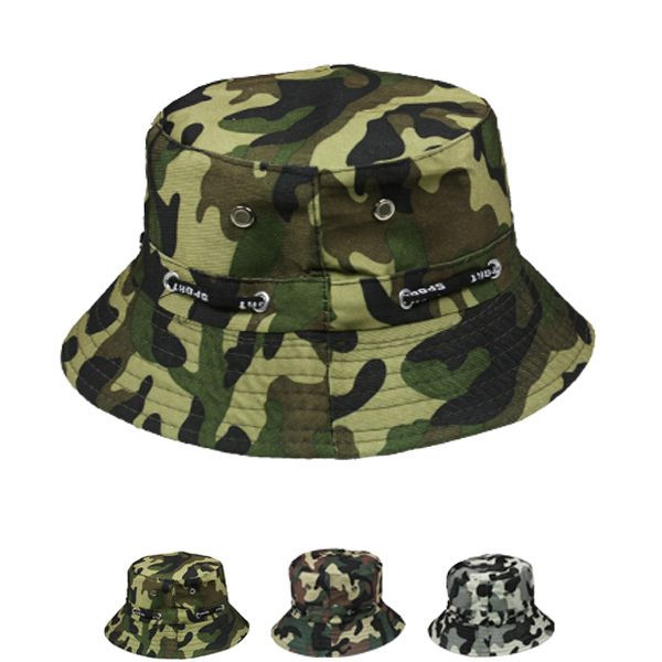 12 PACK BUCKET HATS MICRO ABSORBENT VENTED MIX CAMOFLAUGE 22.5 Standard