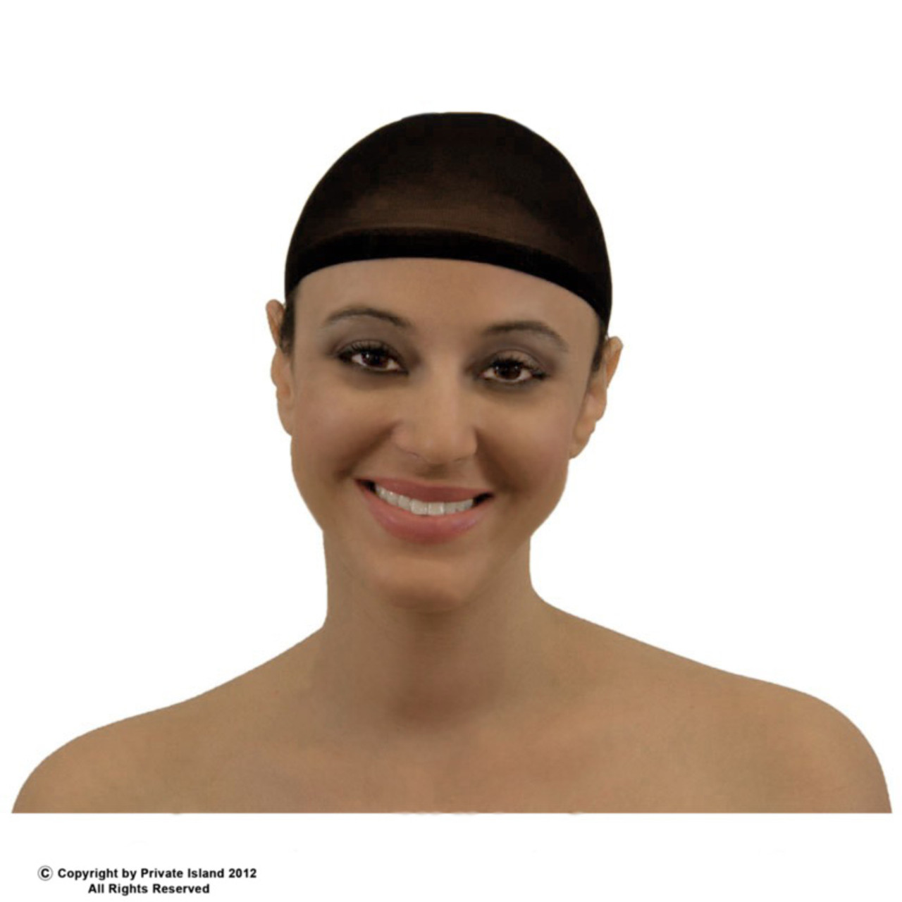 Private Island Black Wig Cap 2-Pack 216