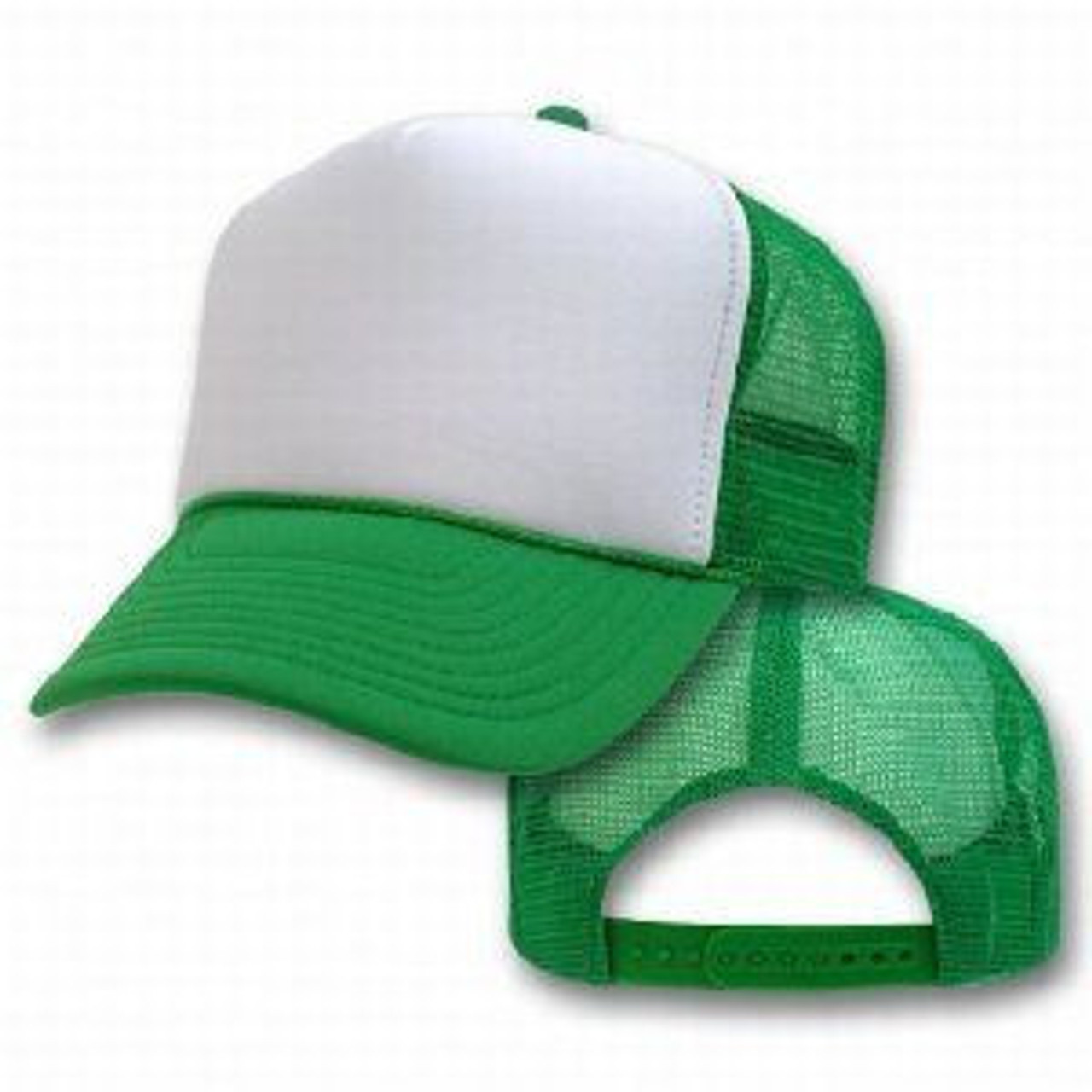 Green white trucker hat Clearance