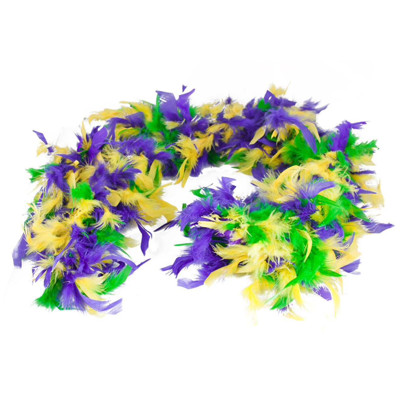  Mardi Gras Feather Boa 2 Pcs 78.74 Inches Long Feather