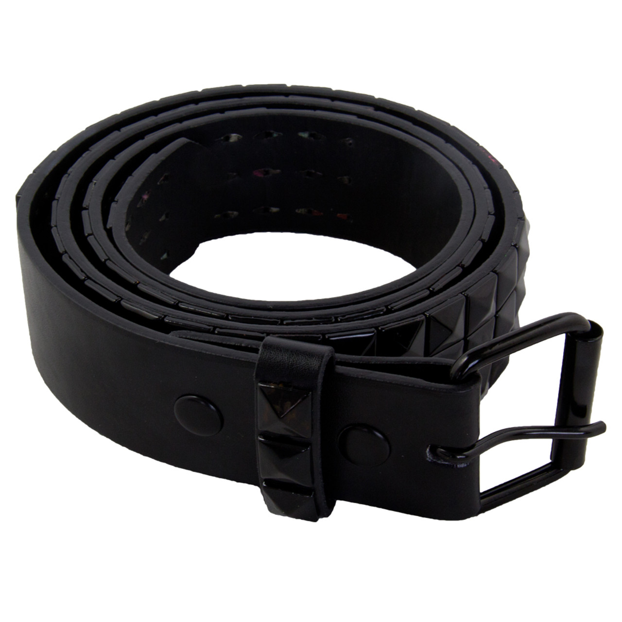 Black Studded Belts Wholesale | Studded Mix Sizes DOZEN 2484A