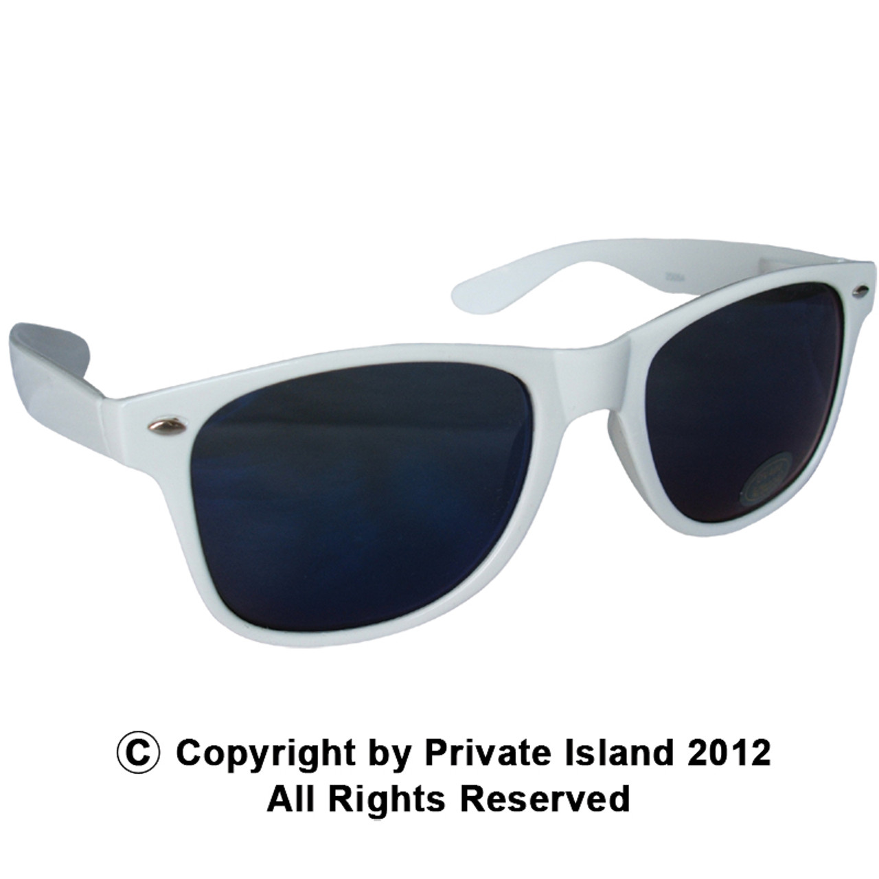 White Sunglasses | Iconic 80's Style | 12 PACK Adult Size