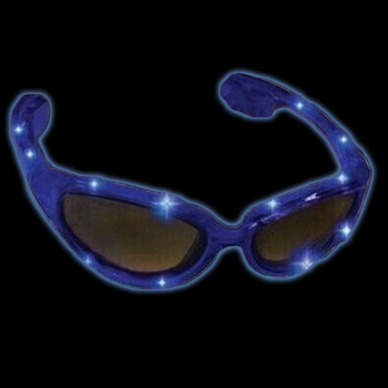 Blue Rave LED Wrap Around Glasses 7104