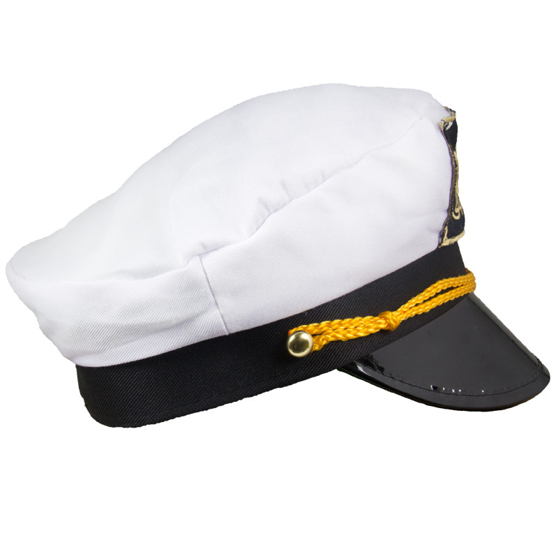 12 PACK Adult Captain Yacht Hat with Yellow String 1343 - Private