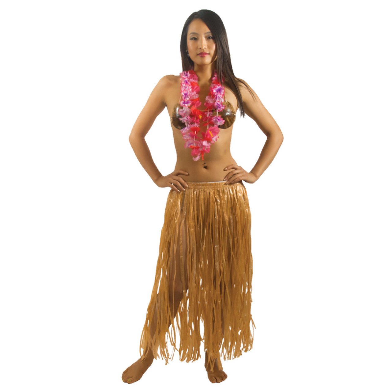 Hula Skirt Dress Hawaiian Tropical Luau Skirt 1716