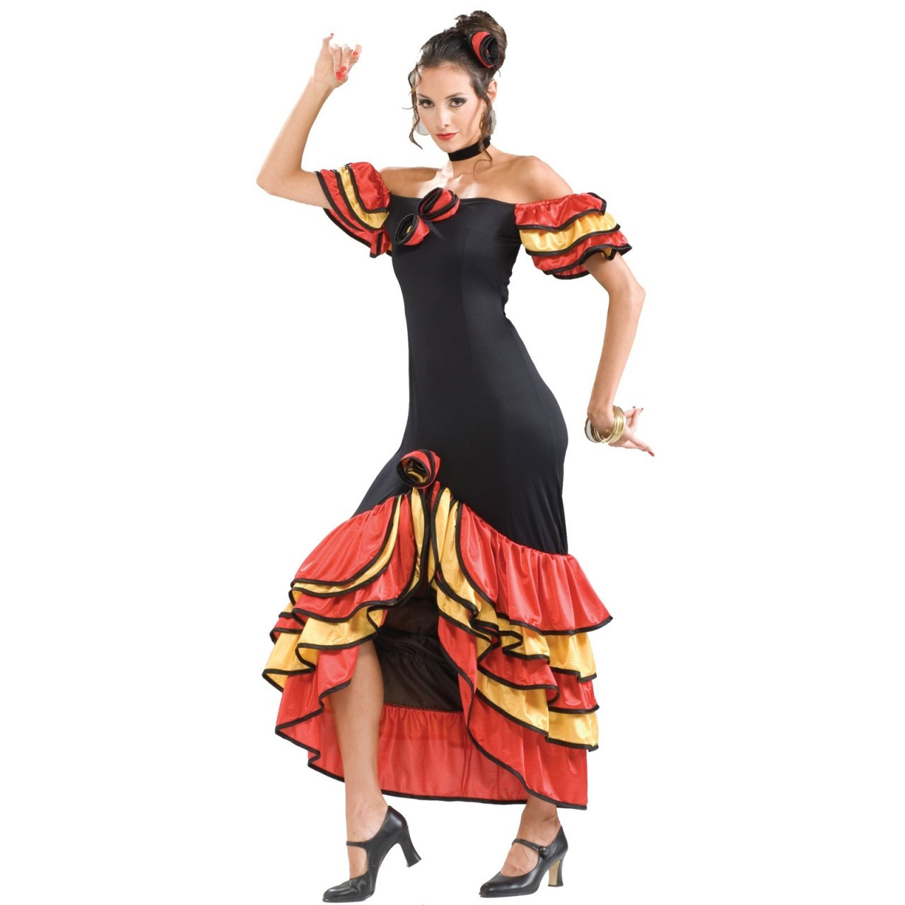 Adult Women Flamenco Costume Multi Color HC-1503