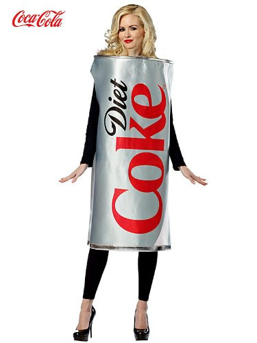 Rubies Adult Diet Coke Can Costume - Unisex One Size Red Halloween & Party Outfit